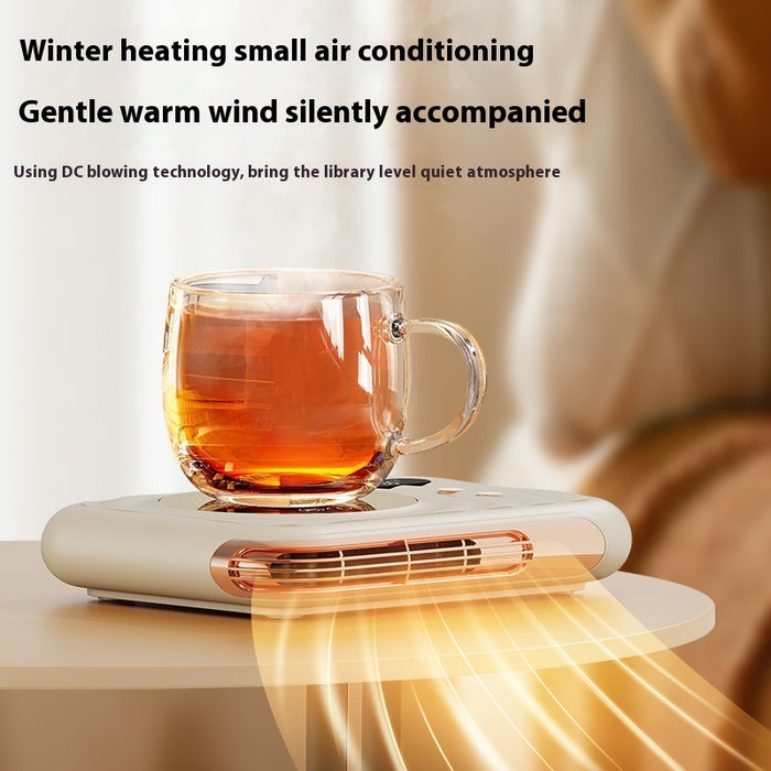 Almohadilla térmica para taza de escritorio con soplador de aire caliente para el hogar dos en uno