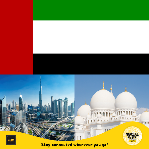 Plan de Datos Internet eSIM Emiratos Árabes Unidos