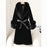 Thickened Faux Mink Coat With Large Fur Collar For Women