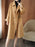 Long Below-the-Knee Double-Breasted Wool Coat In Korean Style