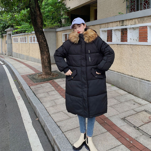 New Winter Mid-length Loose Plus-size Down Padded Jacket For Women