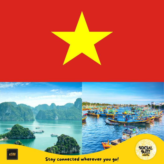 Plan de datos de Internet eSIM de Vietnam 