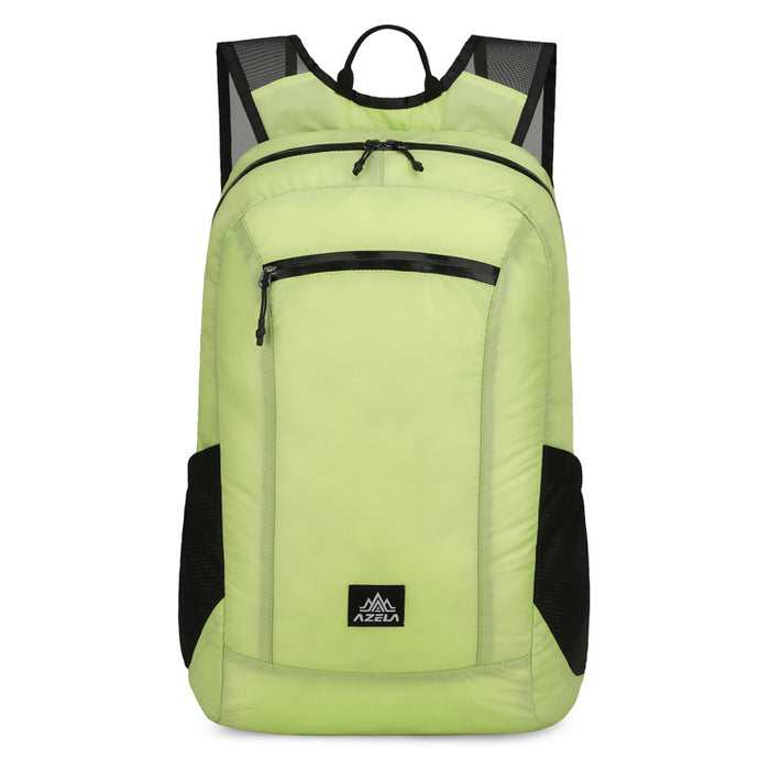 AZELA Lightweight Hiking Backpack, White Outdoor Travel Daypack With Multiple Pockets, Breathable Mesh Straps, Durable Casual Backpack For Men Women Camping Trekking