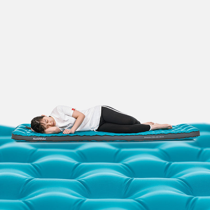 Coussin gonflable d'extérieur simple et épais en forme de nid d'œuf