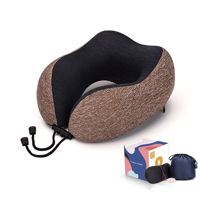 Slow Rebound Memory Foam Pillow Travel U-Shaped Pillow
