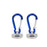 Blue Plastic Edging Magnetic Carabiner Tool Buckle Connected With Magnetic Ring