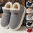 Zapatos de invierno de felpa de algodón para mujer y hombre, cálidos zapatos de gamuza para casa para padres, zapatos de jardín de suela gruesa de color sólido para exteriores