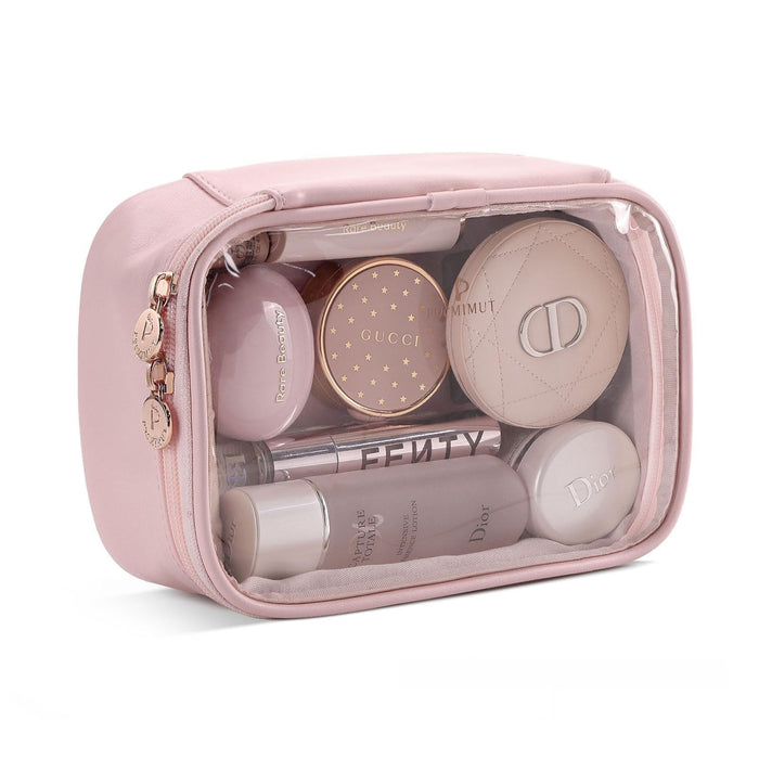 Leather Transparent Cosmetic Bag Travel Essential