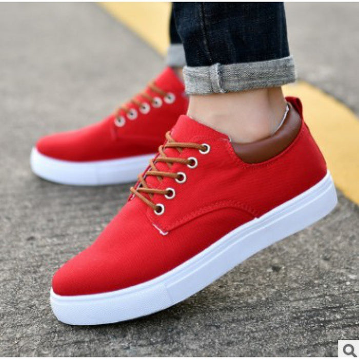 Korean Breathable Men's Casual Canvas Sport Shoes Sneakers