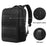 Men's Waterproof Nylon Solar Charging Backpack Sports Leisure Hiking
