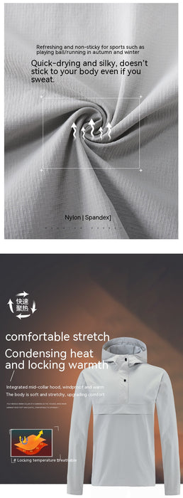 Veste de sport décontractée pour homme, coupe-vent imperméable à séchage rapide, idéale pour l'alpinisme et les activités de plein air.