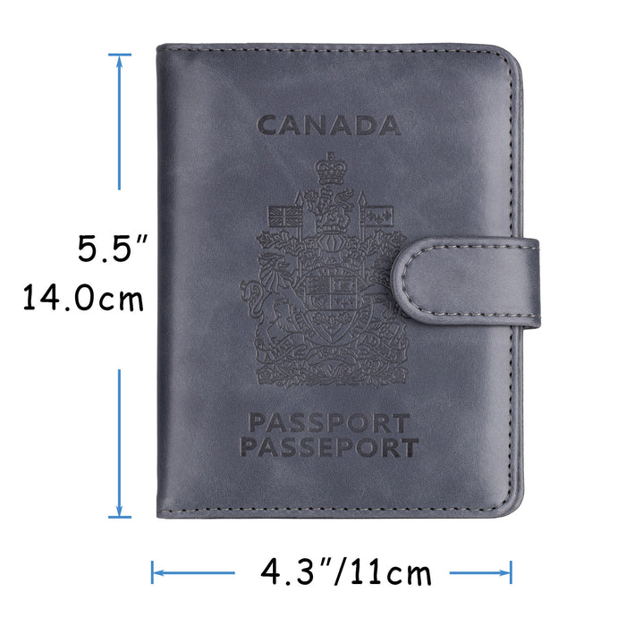 Buckle Canadian Anti-magnetic Passport Cover