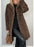 Fall Winter Leopard Print Plush Mid-length Coat
