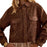 Brown Jacket With A Lapel Tassel Detailing, And Long Sleeves
