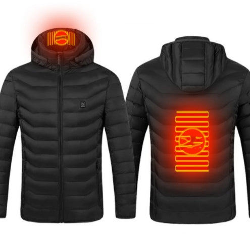 Nouvelle veste chauffante électrique USB en coton, vêtement thermique chauffant, gilet chauffant pour homme, vêtements d'hiver