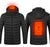 Nouvelle veste chauffante électrique USB en coton, vêtement thermique chauffant, gilet chauffant pour homme, vêtements d'hiver