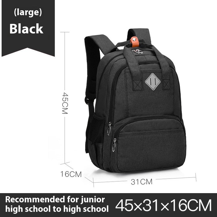 Primary School Student Schoolbag Male Grade 3-6 Junior's Schoolbag Female Double Backpack