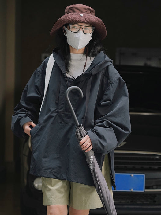 Chaqueta con capucha informal de estilo coreano para mujer, abrigo cortavientos de perfil delgado, estilo urbano, para exteriores, primavera