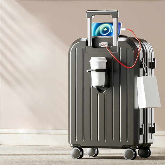 Petite valise légère à code, valise résistante à roulettes