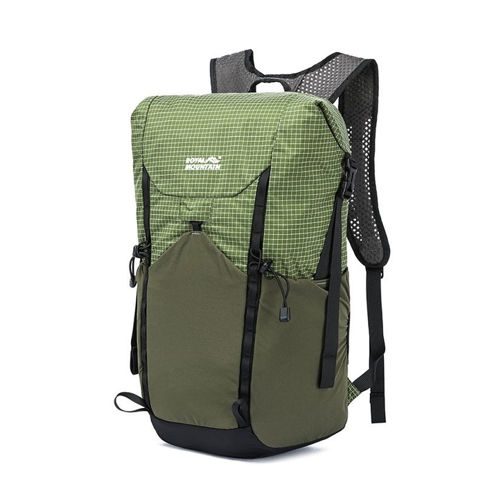 Sac à dos pliable de 25 L, léger et incurvé, conçu pour l'extérieur.