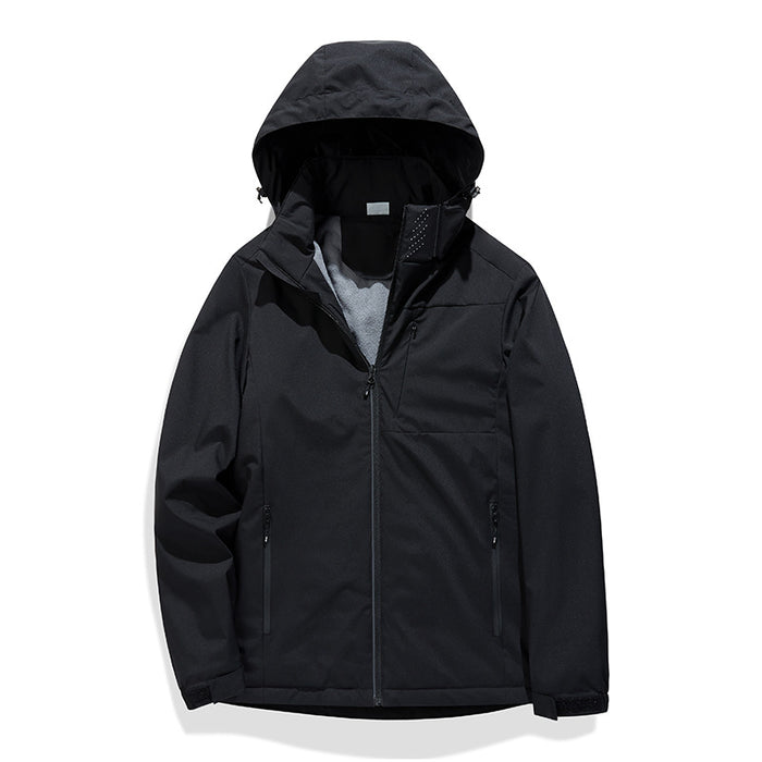 Veste extérieure monocouche doublée polaire, coupe-vent, imperméable et anti-salissures