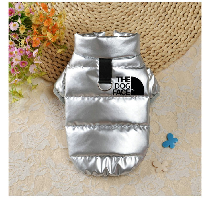 Chaleco de algodón con plumón para perro, grueso y cálido