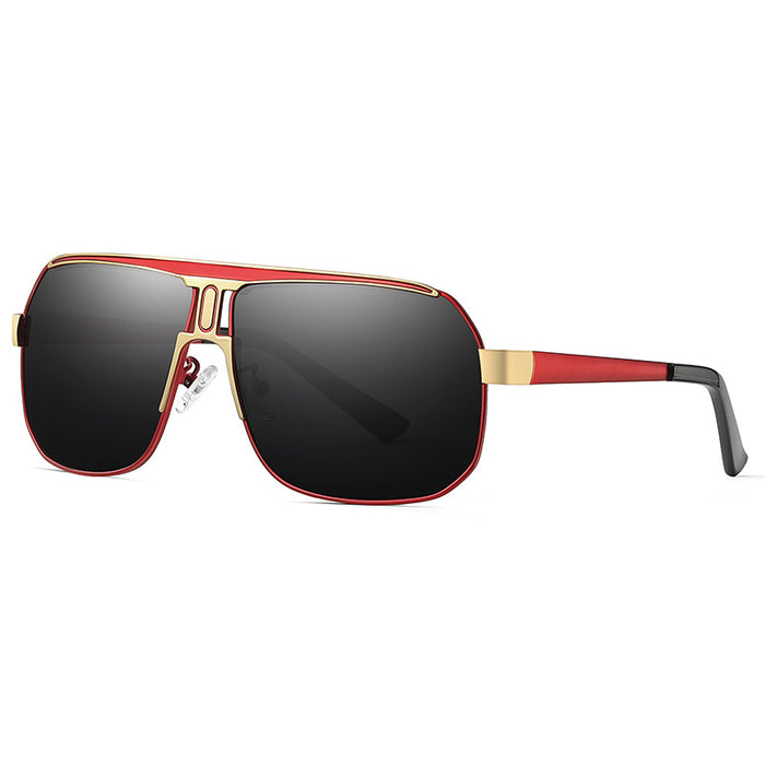 Gafas de sol para hombre, gafas de sol para conducir, montura grande y elegante.