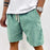 Men's Corduroy Shorts With Drawstring Fashion Casual Pockets Pants Summer