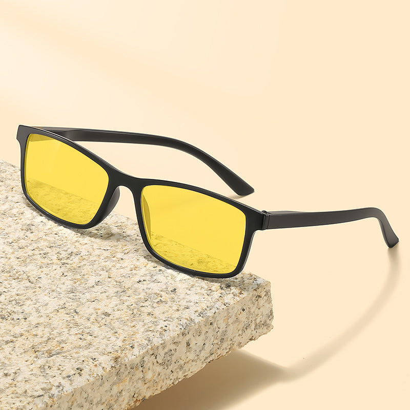HD Night Vision Anti-blue Light Glasses Men's Sunglasses