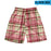 Men's Plaid Shorts Casual Beach Pants