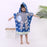 Cape en microfibre pour enfants, serviette de plage double face en velours à séchage rapide