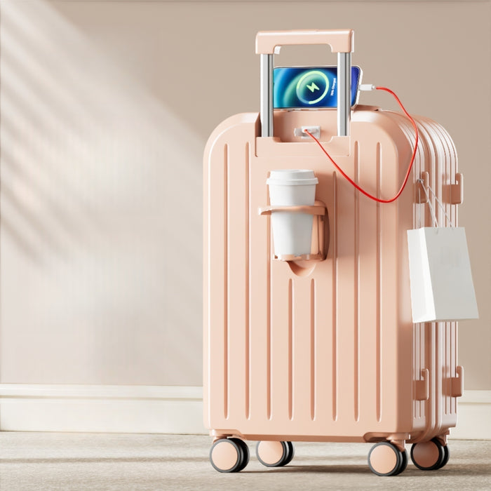 Petite valise légère à code, valise résistante à roulettes