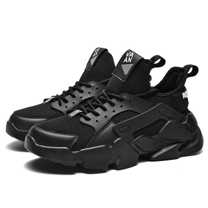 Zapatillas deportivas para correr, blancas, de verano, transpirables, para hombre