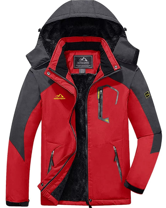 Nouvelle veste à capuche imperméable, thermique et coupe-vent pour homme, idéale pour l'automne et l'hiver.