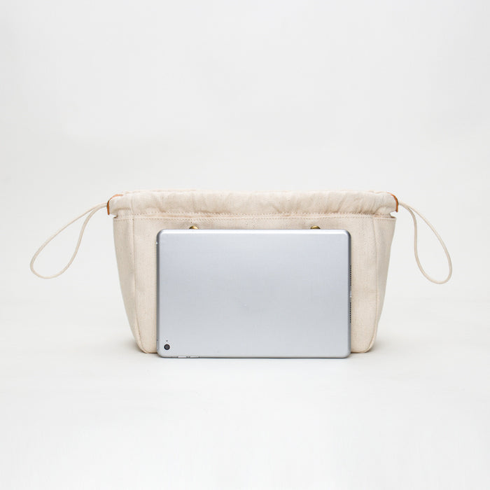 Cotton Canvas Travel Organizer Bag For Makeup