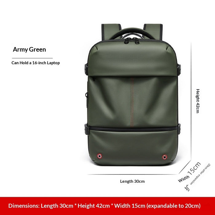 Sac pour ordinateur portable à grande capacité, résistant à l'eau et extensible, idéal pour les voyages d'affaires
