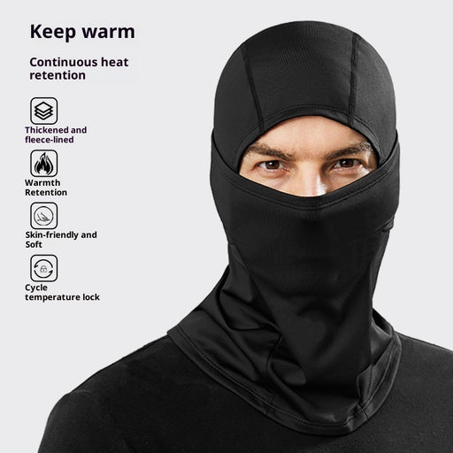 Masque de ski thermique doublé polaire, résistant au froid et au vent, pour la protection du visage lors de vos sorties en plein air
