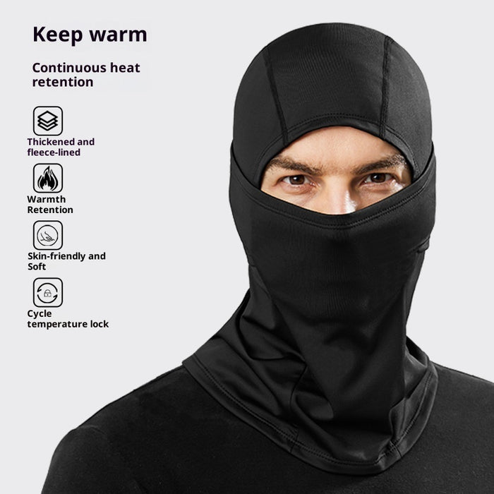 Masque de ski thermique doublé polaire, résistant au froid et au vent, pour la protection du visage lors de vos sorties en plein air