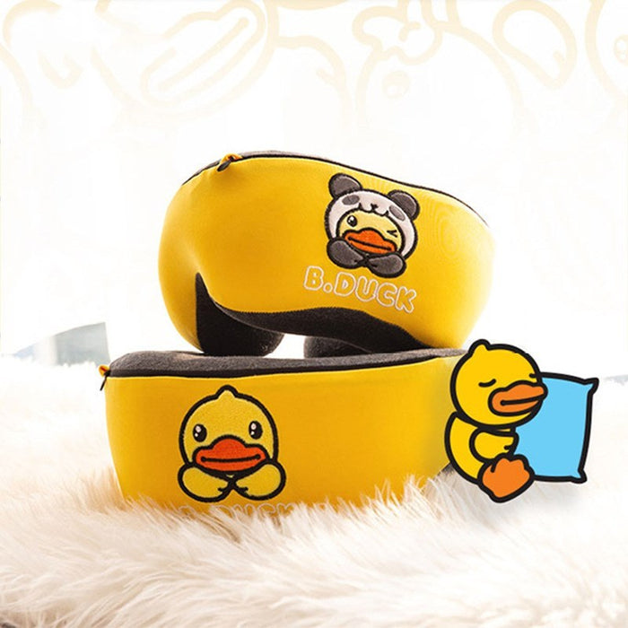 B. Duck duck U-shaped pillow neck pillow memory cotton travel U-shaped nap pillow train plane portable pillow