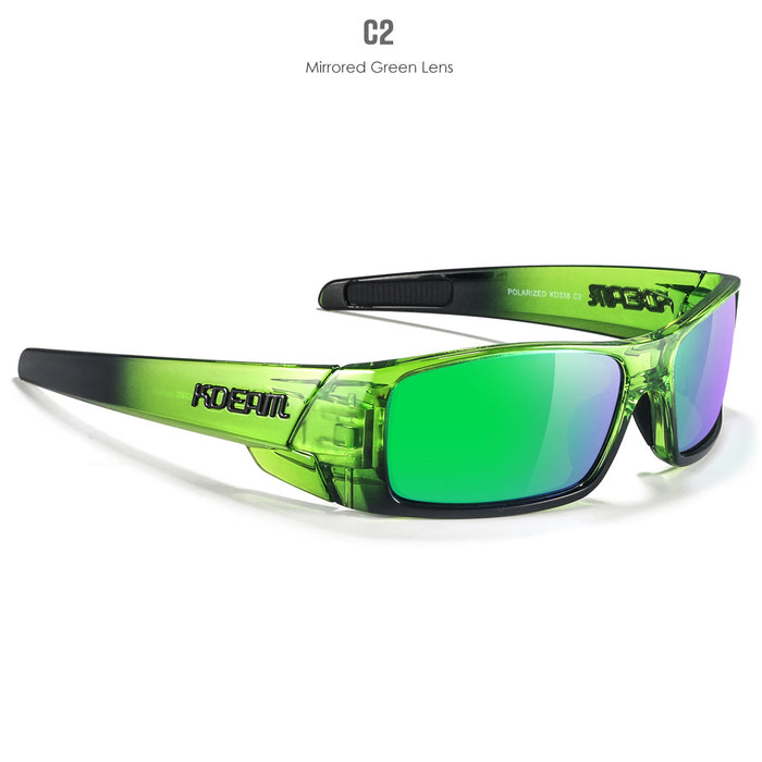 Nouvelles lunettes de soleil polarisées carrées pour sports de plein air, protection oculaire polyvalente, lunettes de soleil colorées