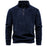 Fashion Personality Stand-collar Zippered Sweatshirt With Fleece Winter Casual Pullover Top Men's Clothing
