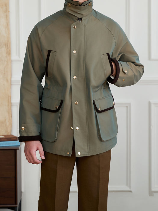 Chaqueta vintage impermeable para exteriores