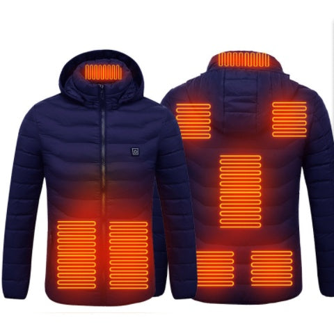 Nouvelle veste chauffante électrique USB en coton, vêtement thermique chauffant, gilet chauffant pour homme, vêtements d'hiver