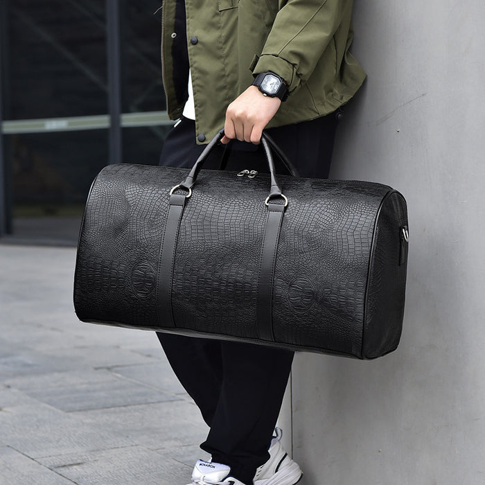 Sac de voyage à motif crocodile, personnalisé, pour sports de plein air, pour hommes