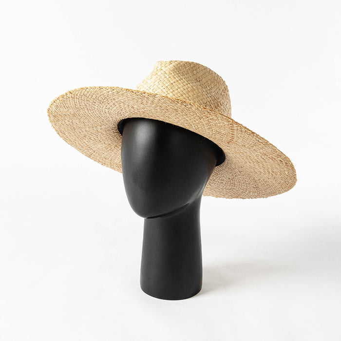 Spring And Summer Fashion Casual Simple Nude Double-layer Hand-knitted Raffia Big Brim Beach Sun Protection Straw Hat