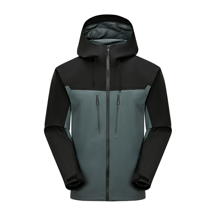 Chaqueta impermeable de una sola capa para senderismo, tanto para hombres como para mujeres.
