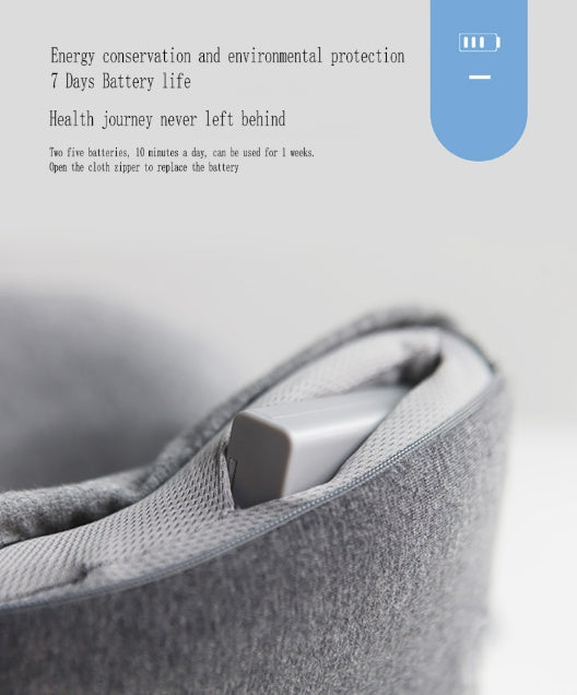 Almohada de masaje para el cuello, relajante, terapia muscular para el cuello, almohada para dormir para la oficina, el hogar y los viajes.