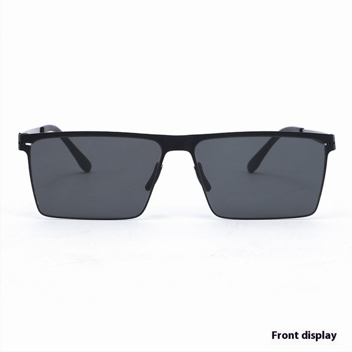 Lunettes de soleil carrées coréennes polarisées pour hommes et femmes