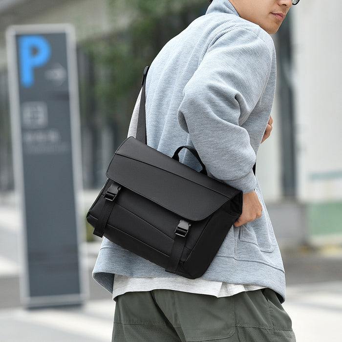Bolso de hombro para hombre, bolso de mensajero de viaje de negocios, gran capacidad