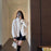 Womens Stylish Loose-fitting Fur-trimmed Collar Coat